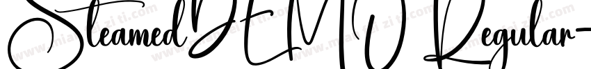 SteamedDEMO Regular字体转换